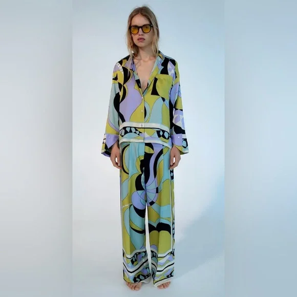 Zara Abstract Geometric Matching Set - Picture 2 of 6
